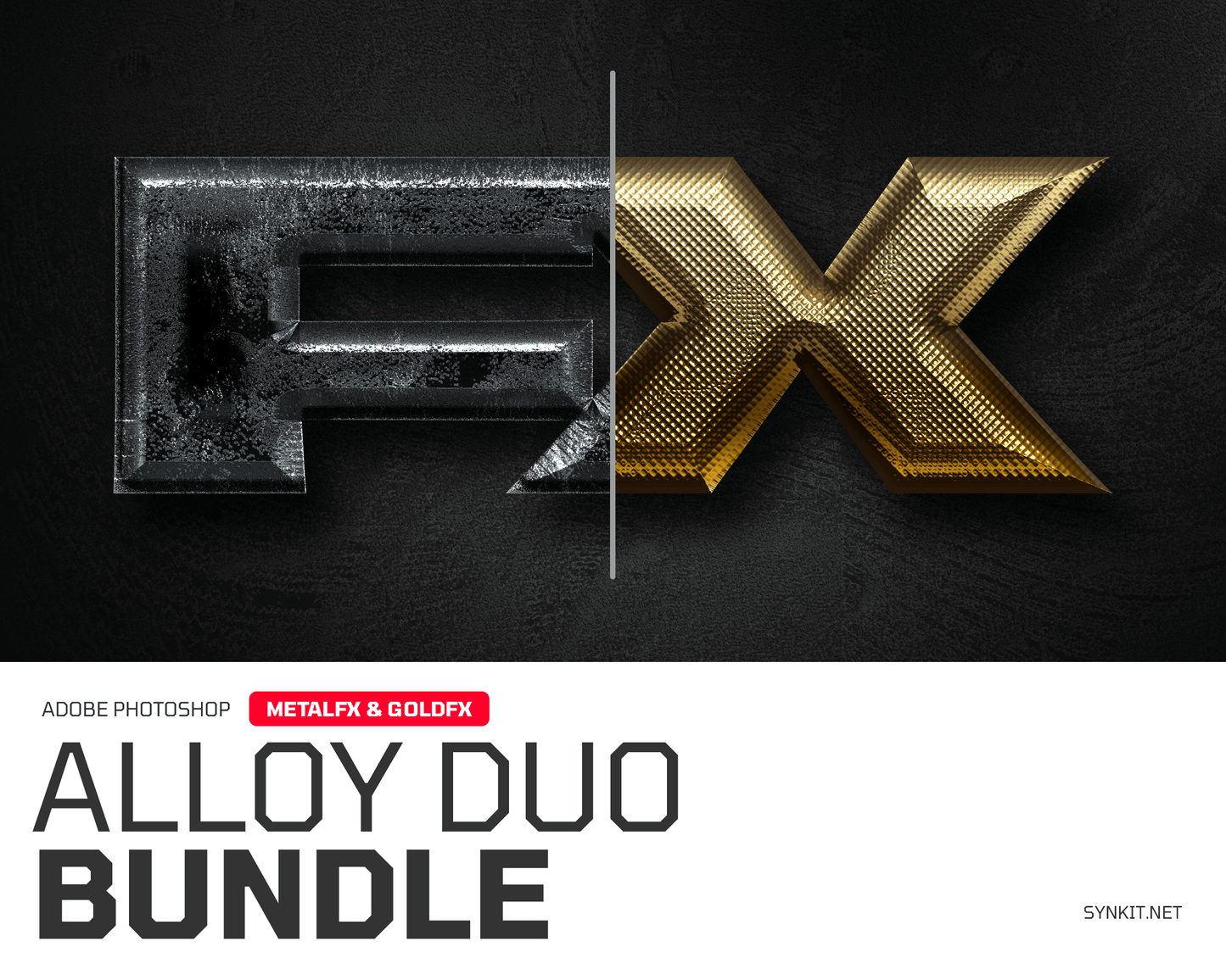 Alloy Duo | 15 Photoshop Layer Styles - Synkit