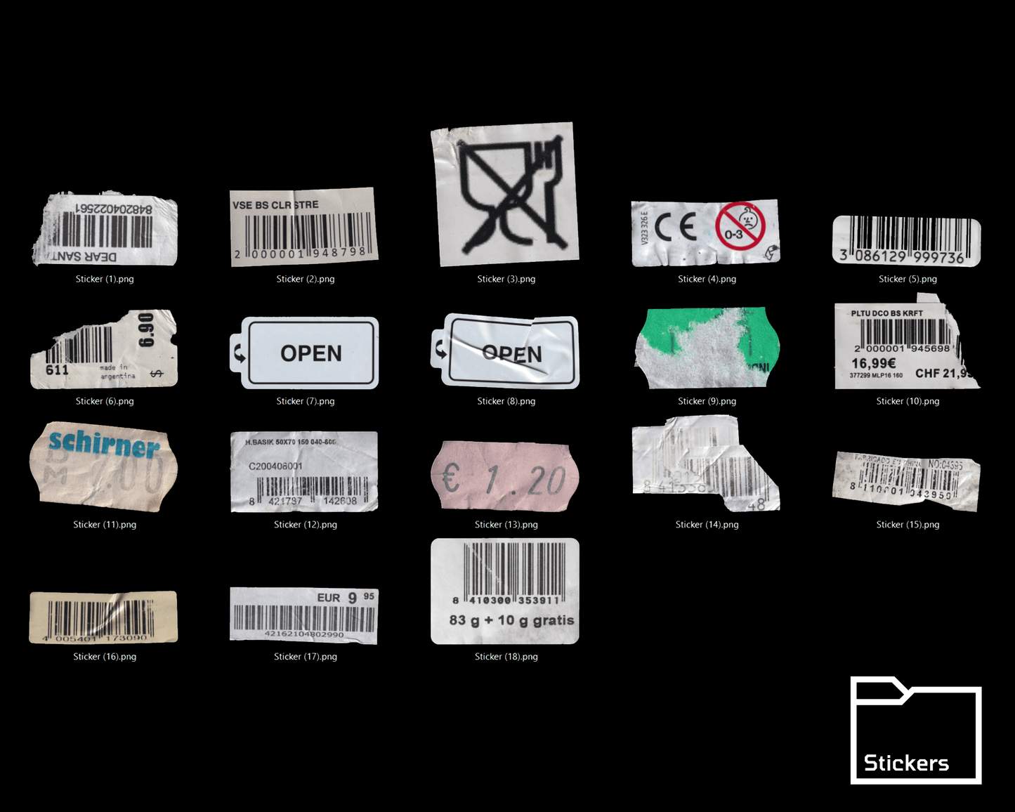 Sticky Assets | 80+ Sticky Pngs - Synkit