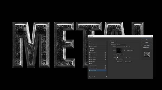 Metallic Text Effects in Photoshop - Synkit