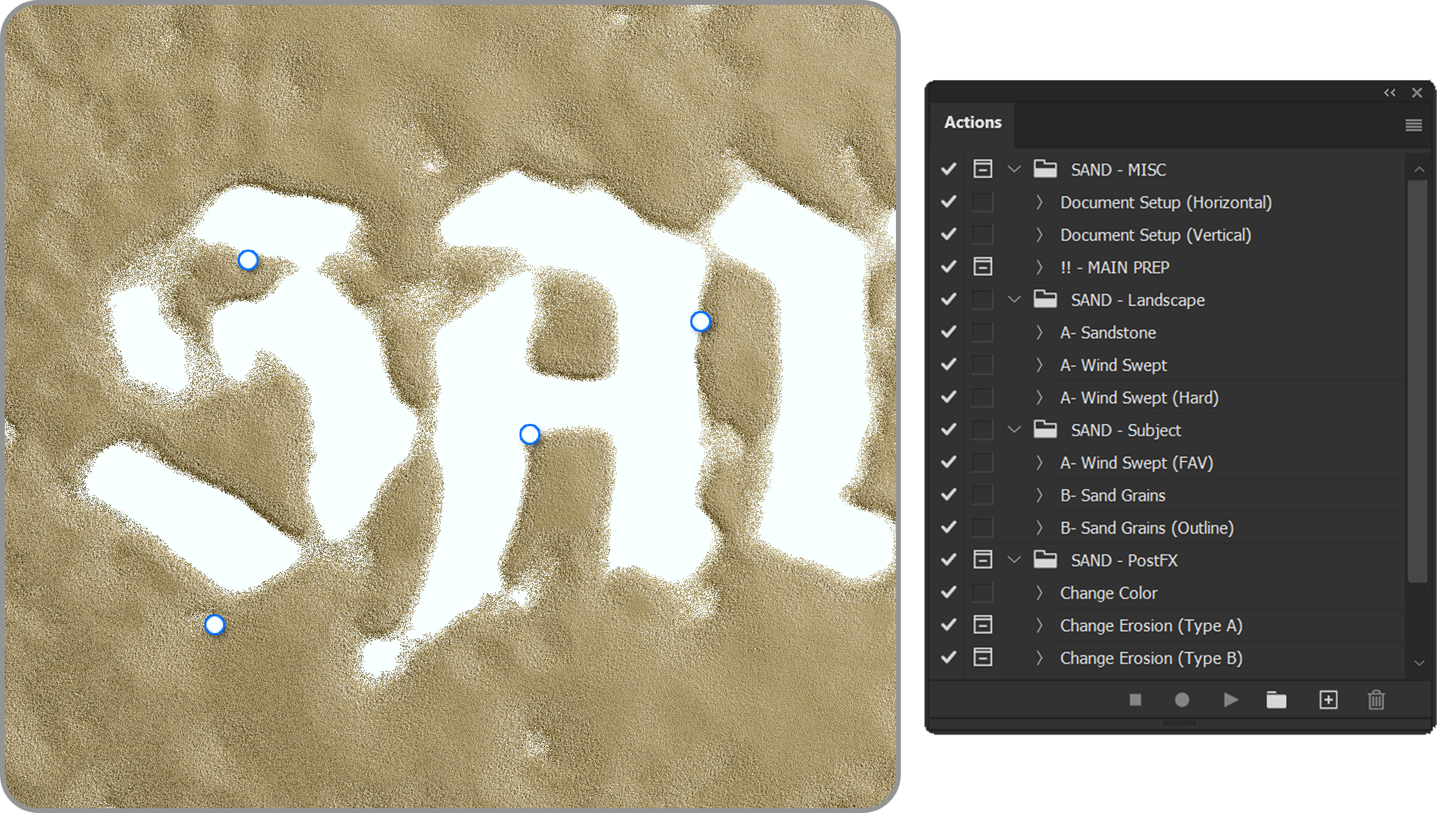 Sand Effect Css Sand Effect | Photoshop Action Pack – Synkit