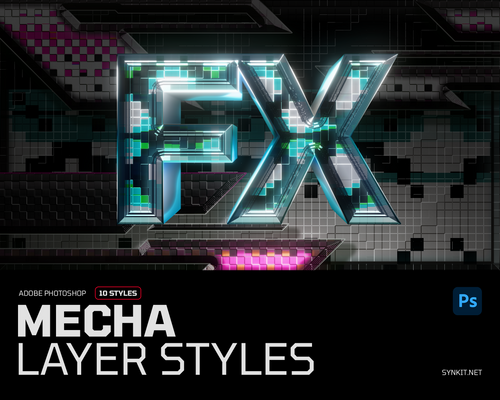 Mecha | 10 Photoshop Layer Styles