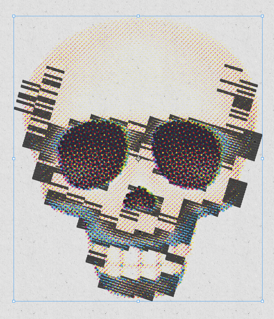 Paper: A print look on a paper texture