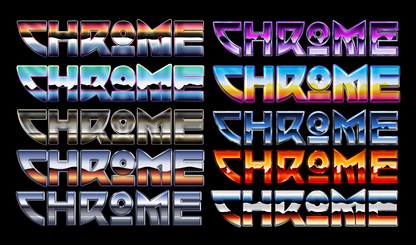 ChromeFX Photoshop Layer Styles - All Styles