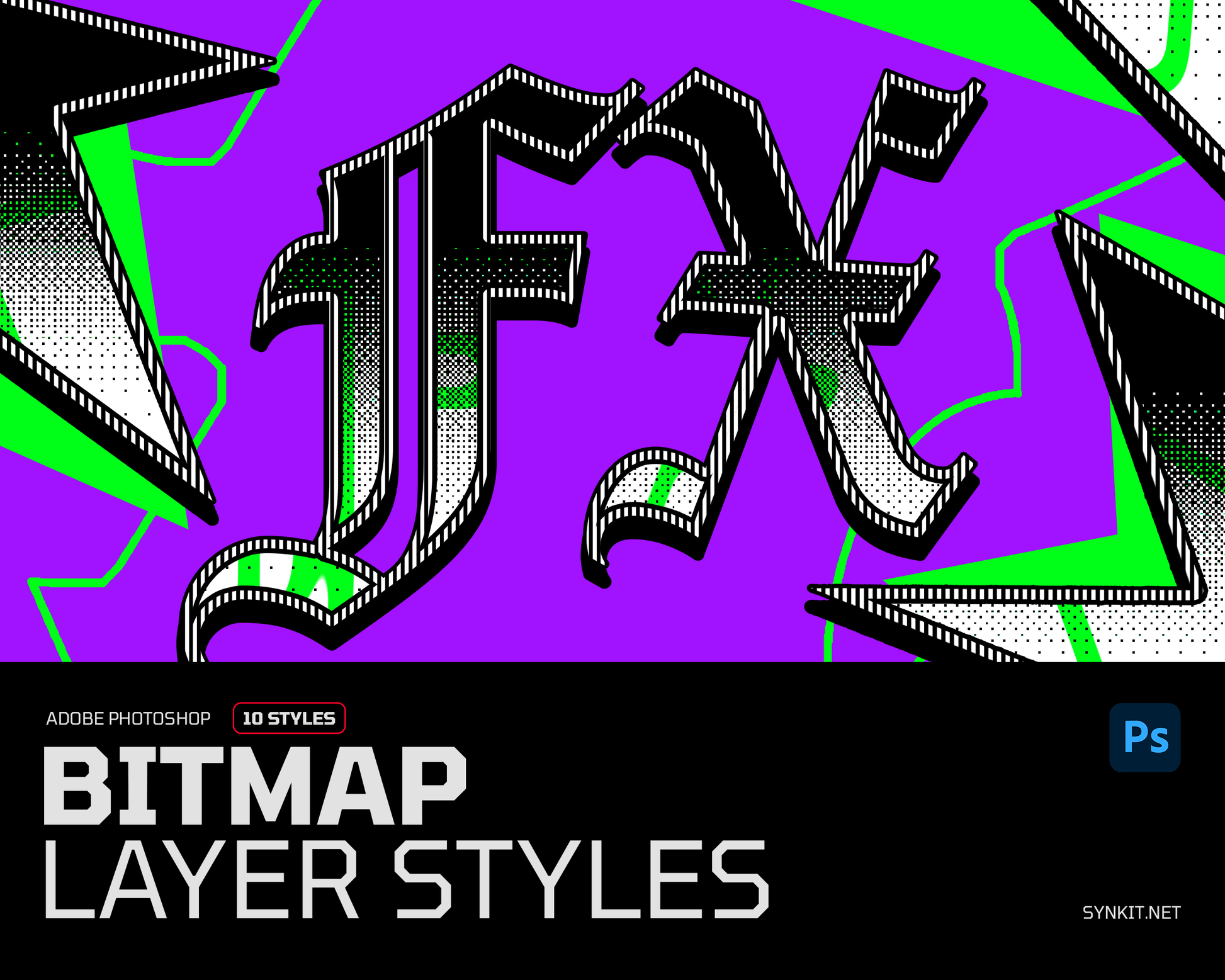 Bitmap | 10 Photoshop Layer Styles - Synkit
