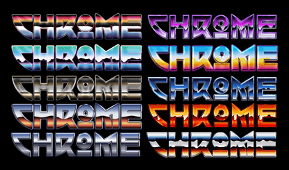 ChromeFX | 10 Photoshop Layer Styles - Synkit