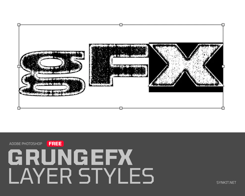 gFX - Free | 3 Photoshop Layer Styles - Synkit