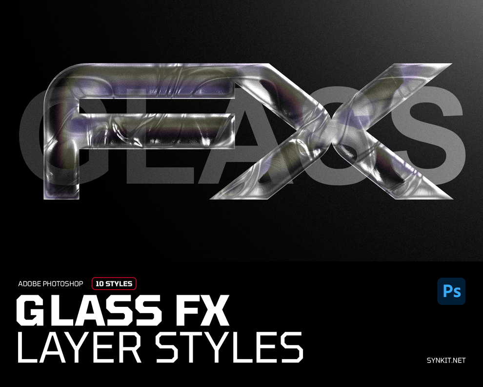 Glass FX | 10 Photoshop Layer Styles – Synkit