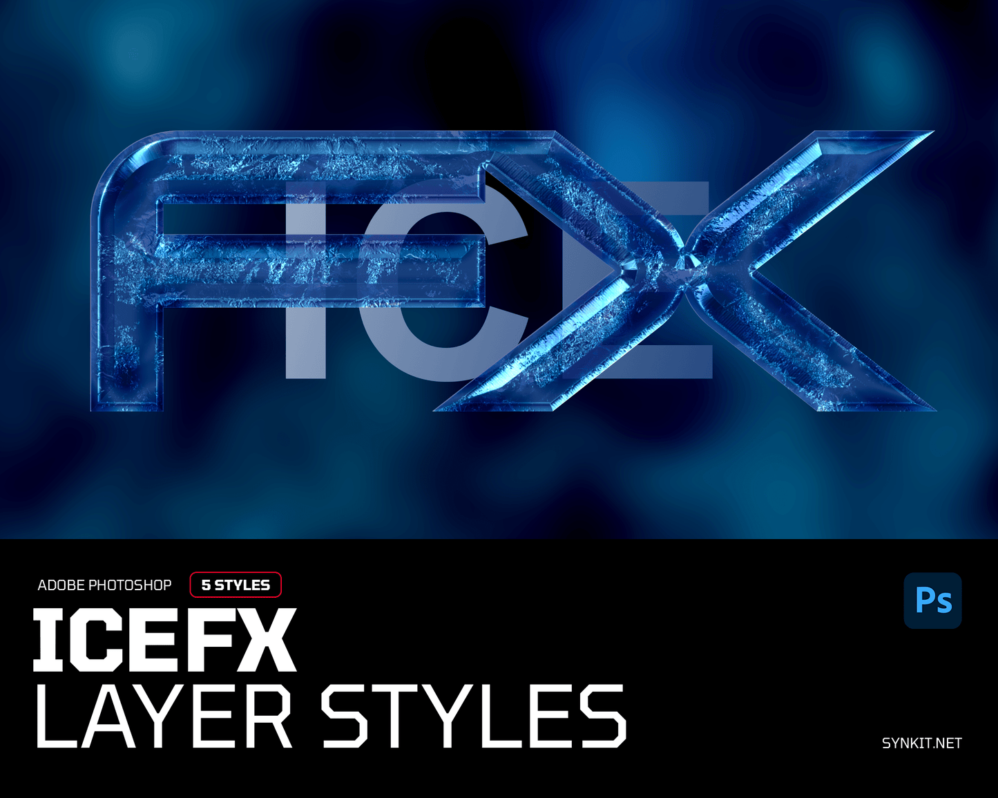 IceFX | 5 Photoshop Layer Styles - Synkit