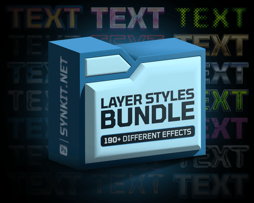 Layer Styles Bundle | 190+ Photoshop Styles - Synkit