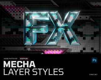 Mecha | 10 Photoshop Layer Styles