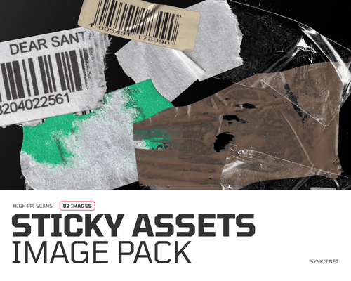 Sticky Assets | 80+ Sticky Pngs - Synkit