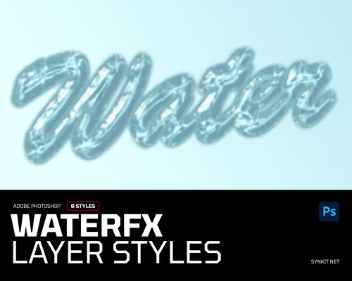 WaterFX | 6 Photoshop Layer Styles - Synkit